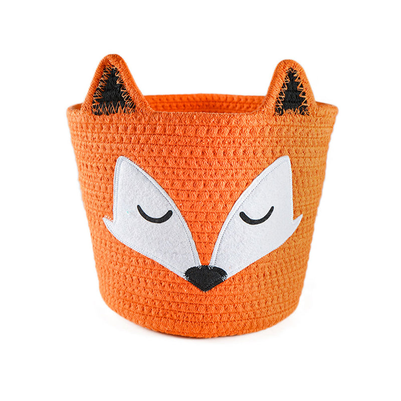 Animal Storage Cotton Foldable Organizer Basket Unicorn & Fox 25x20x18cm