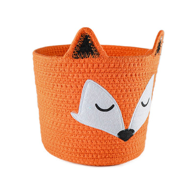 Animal Storage Cotton Foldable Organizer Basket Unicorn & Fox 25x20x18cm