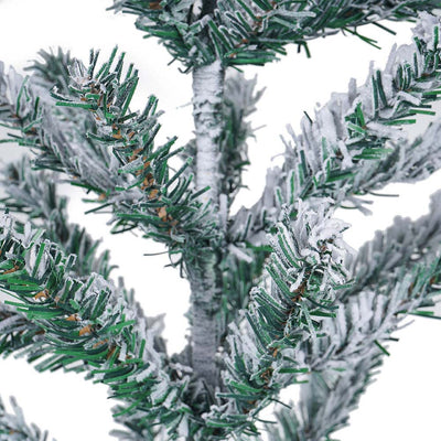 30Inch Snow Flocked Christmas Tree with Plastic Stand