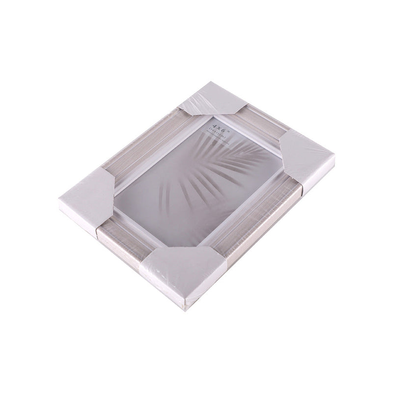 Grey Wooden Grain MDF Photo Frame 4x6Inch