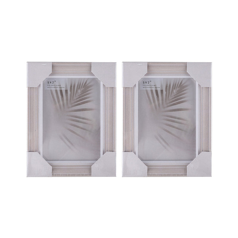 Grey Wooden Grain MDF Photo Frame 5x7Inch
