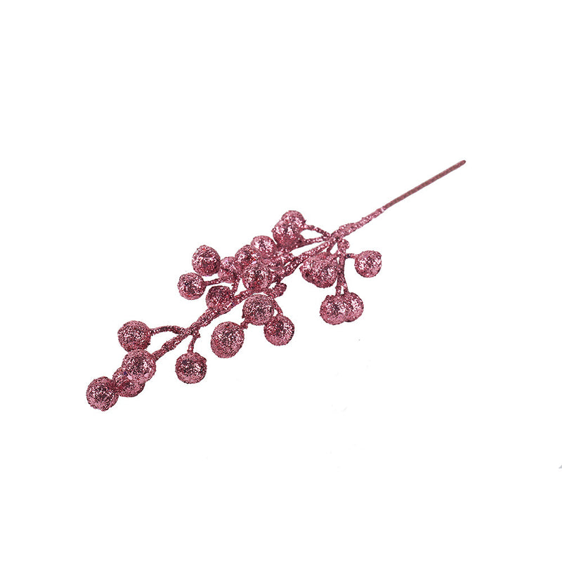 Artificial Glitter Berry Branch