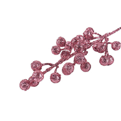 Artificial Glitter Berry Branch