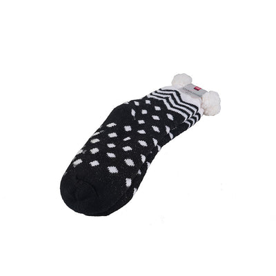 Ladies Lounge Socks with Sherpa Lining and Grippers