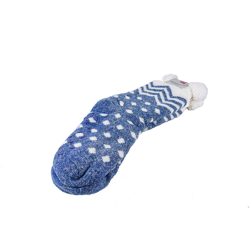 Ladies Lounge Socks with Sherpa Lining and Grippers