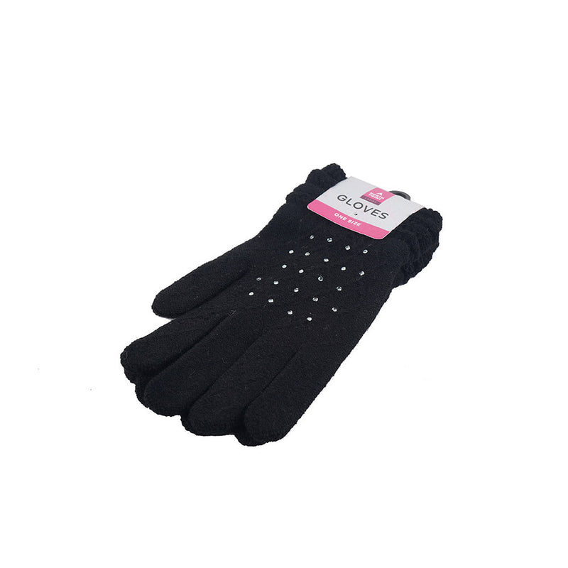 Ladies Gloves with Diamontes