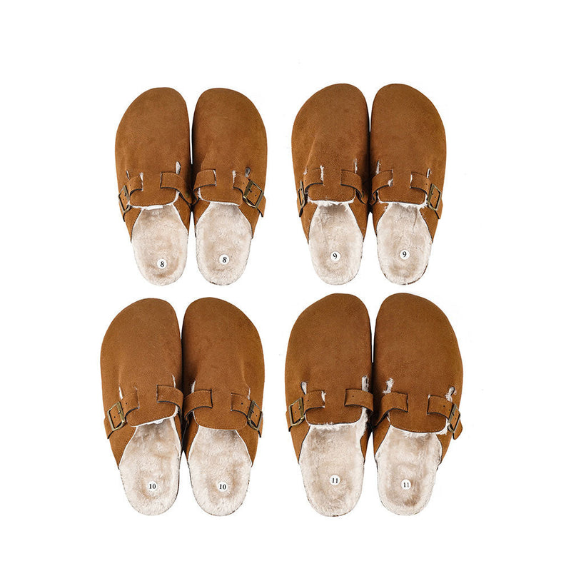 Mens Faux Suede Clogs
