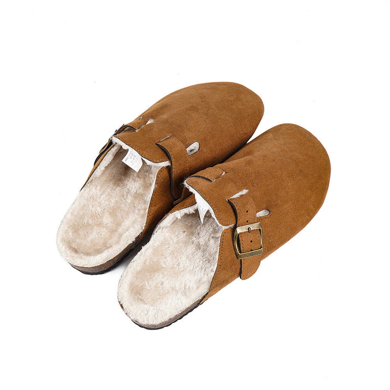 Mens Faux Suede Clogs