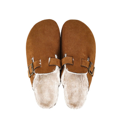 Mens Faux Suede Clogs