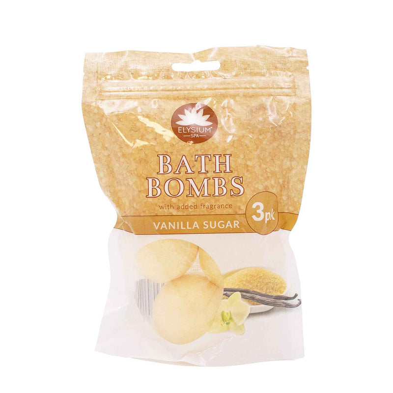 Spa Bath Bomb Vanillar Sugar 3PK