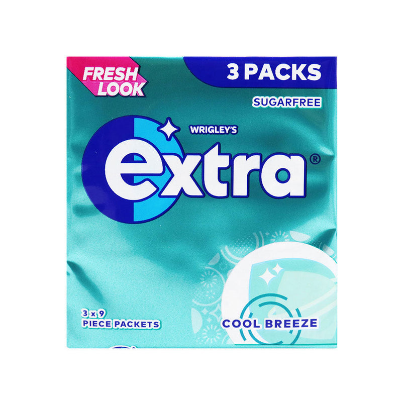 Wrigley Extra Cool Breeze Chewing Gum 3 Pack