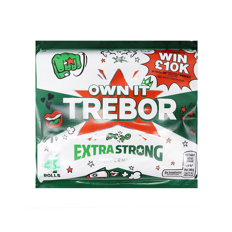 Trebor Extra Strong Peppermint Pack of 4 x 3Pack