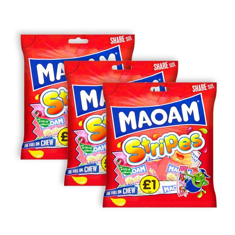 Maoam Stripe Sweets 140g x 3Pack