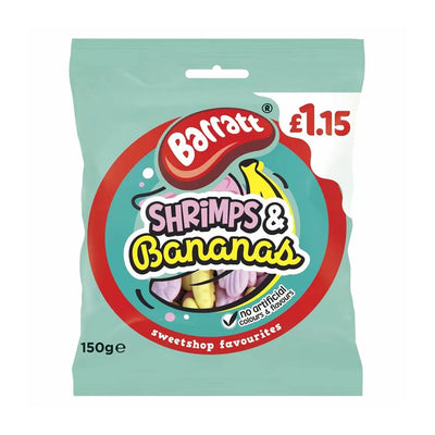 Barratt Shrimps & Bananas Sweets 150g x 3Pack