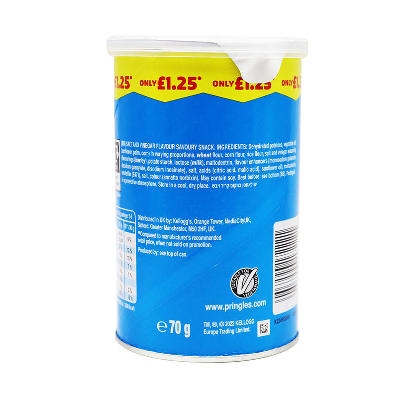 Pringles Salt & Vinegar Crisps 70g