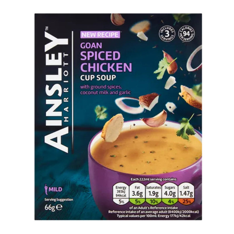 Ainsley Harriott Goan Spiced Chicken Cup Soup 66g x 3PK