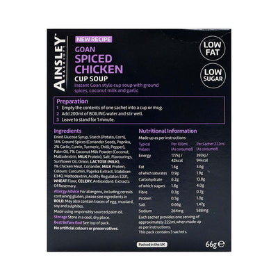 Ainsley Harriott Goan Spiced Chicken Cup Soup 66g x 3PK