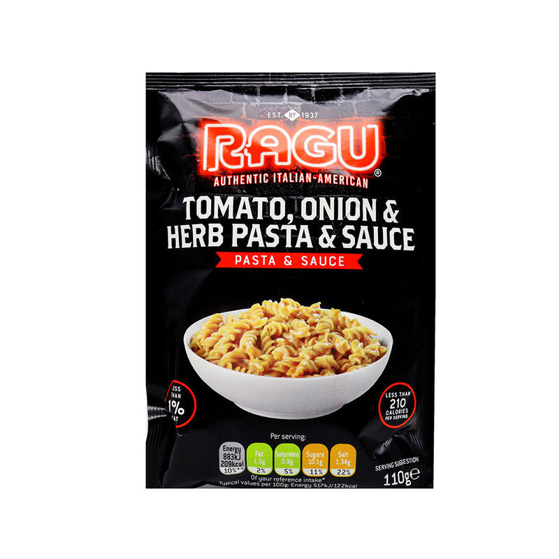 RAGU Tomato Onion & Herb Pasta & Sauce 110g x 4Pack
