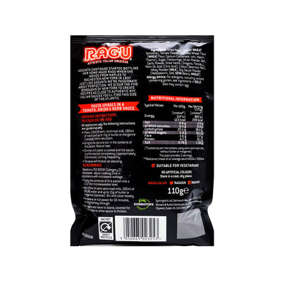 RAGU Tomato Onion & Herb Pasta & Sauce 110g x 4Pack