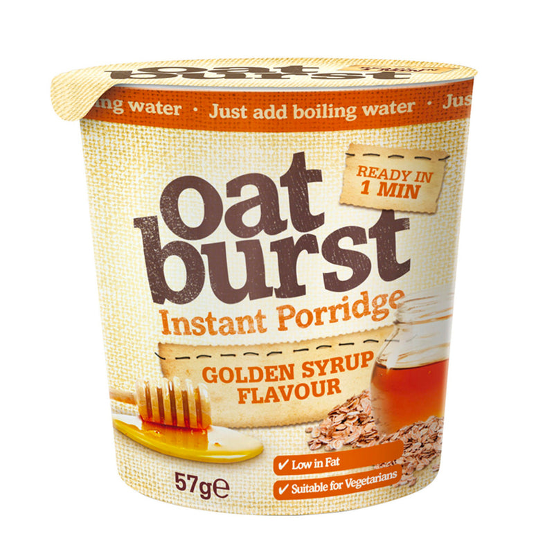 Oatburst Instant Porridge Pot Golden Syrup Flavour 57g x 3Pack