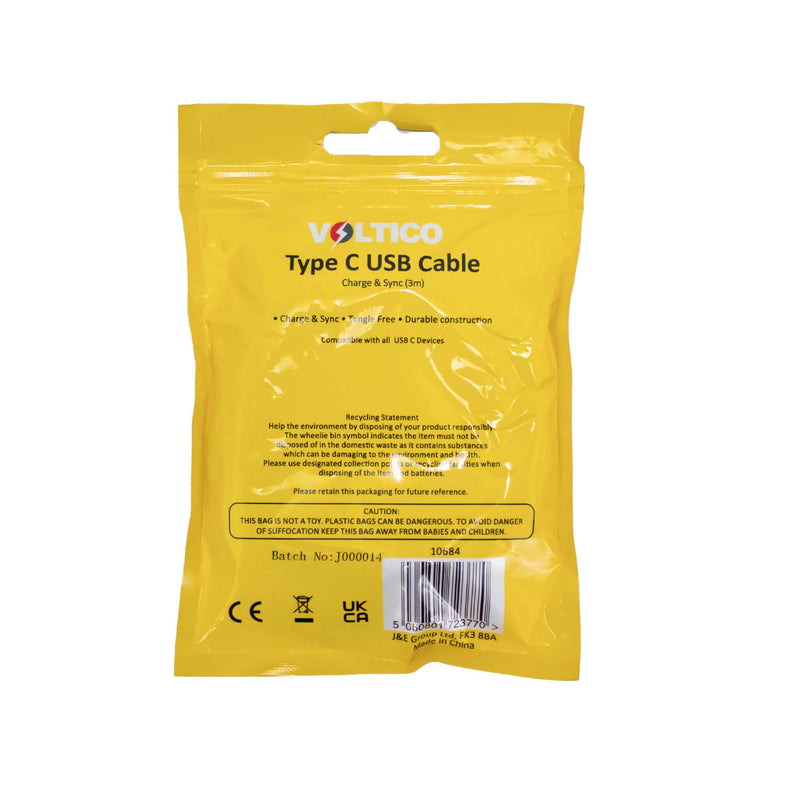 Voltico TypeC & USB Cable 3M