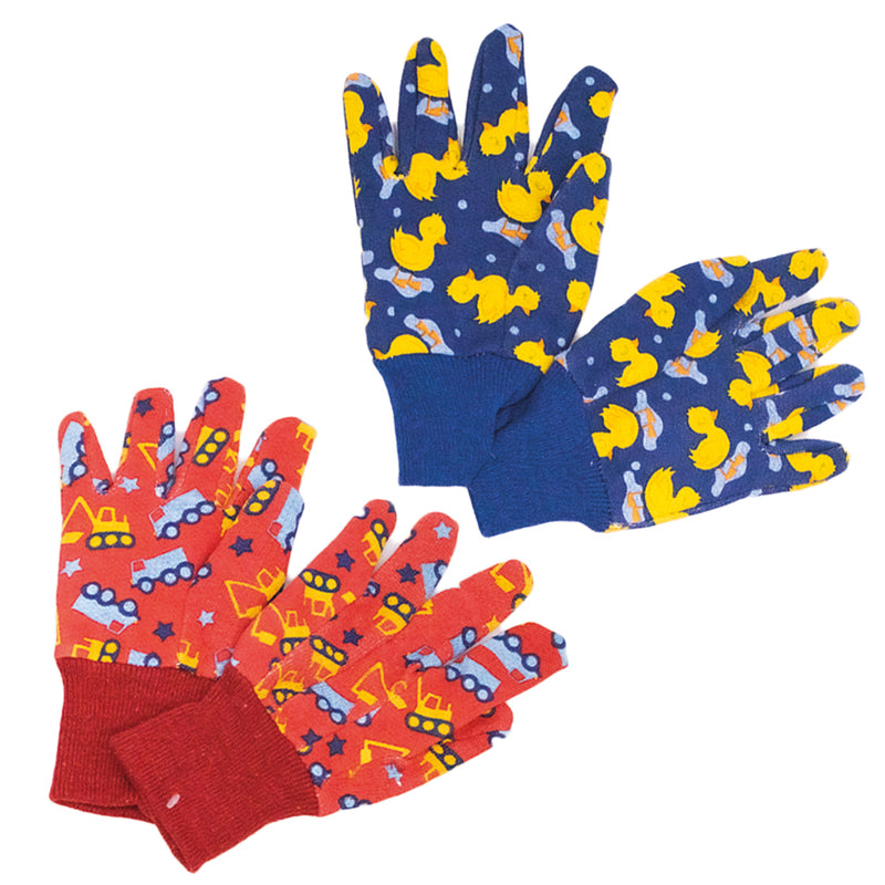 Kids Garden Gloves Blue&Red