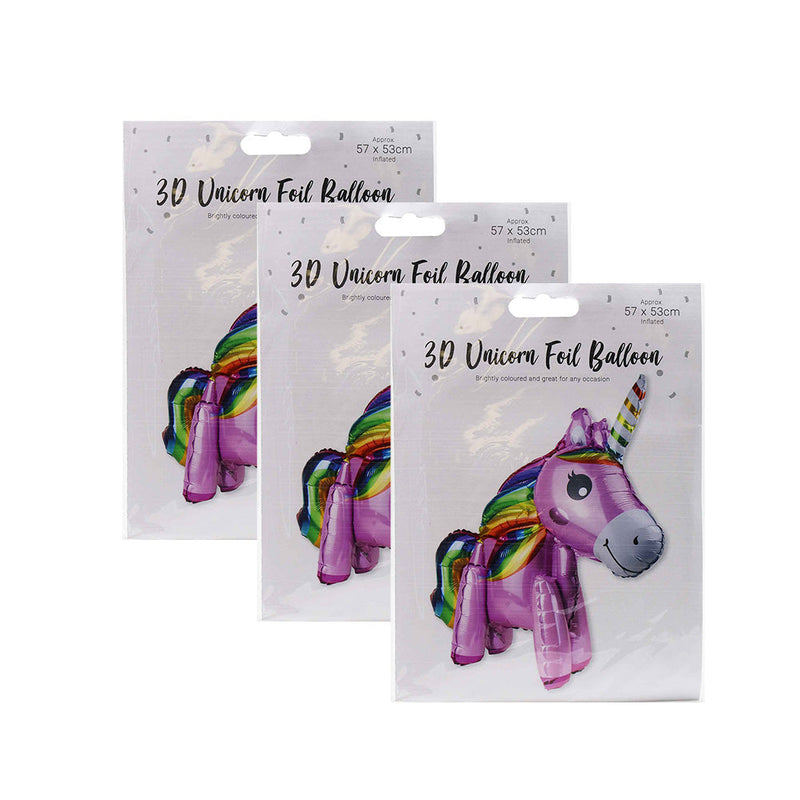 Unicorn 3D Foil Balloon