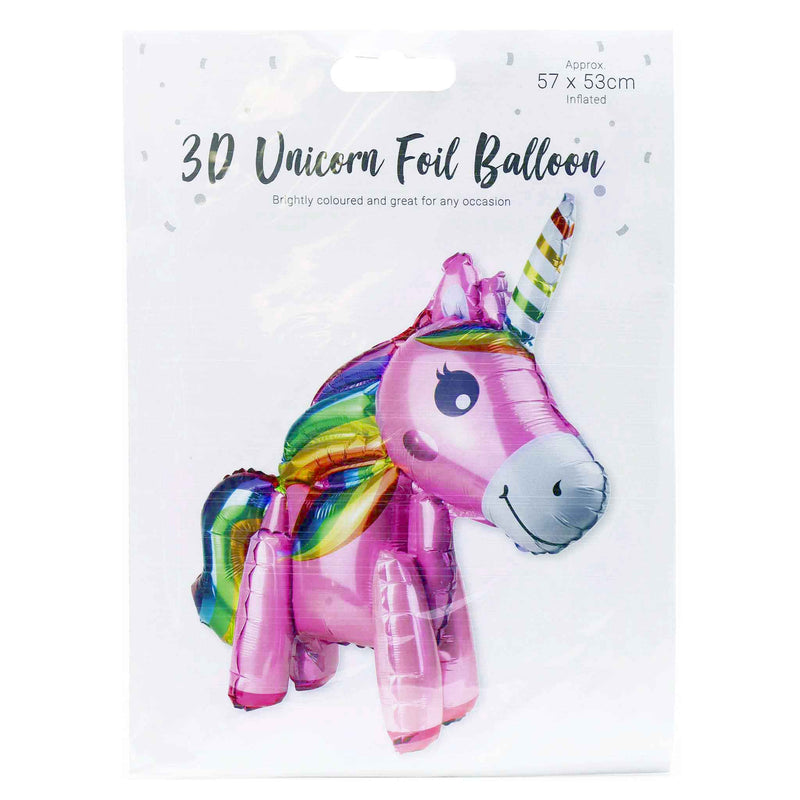 Unicorn 3D Foil Balloon