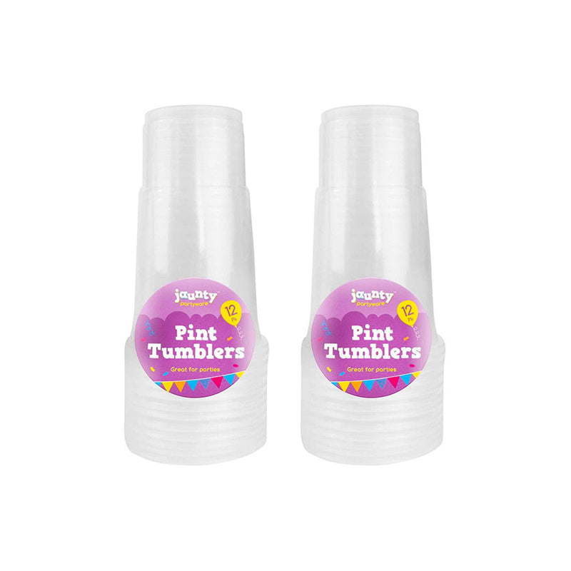 Plastic Pint Tumbler 12PK