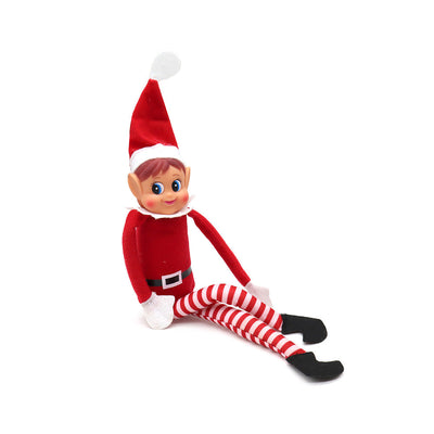 Red Long Leg Girl Elf With Hat 12Inch
