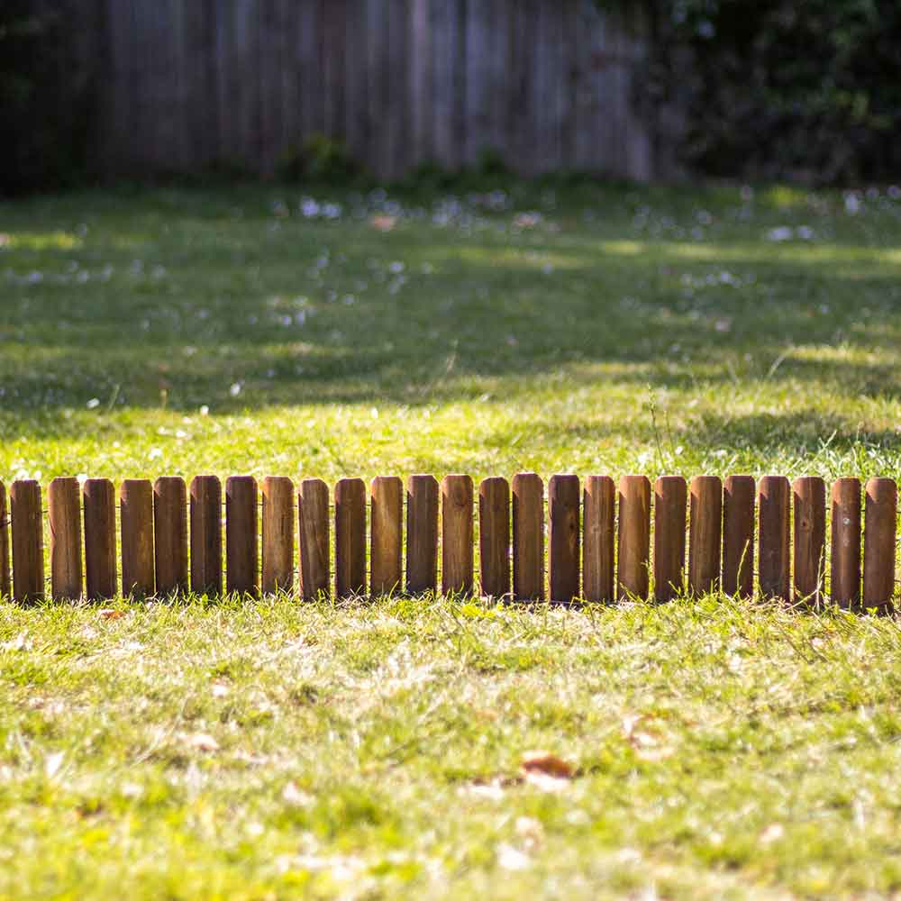 Log Roll Garden Border 110x14cm Wooden Landscape Edging – Selected Finds