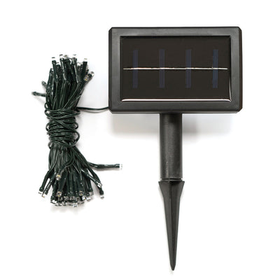 50 Winter Solar LED Lights White Glow