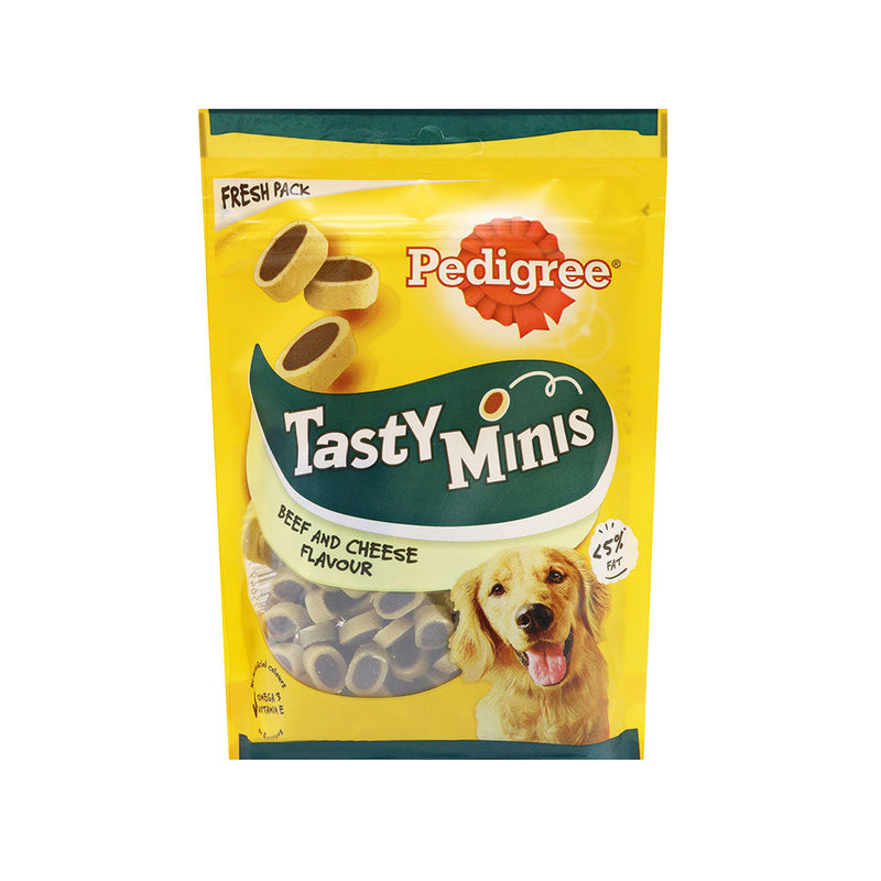 Pedigree Tasty Minis Chewy Slices Beef & Cheese 140g x 2Pack