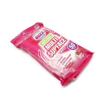Buzz Anti-Bac Multi Surface Wipes Rhubarb 50S