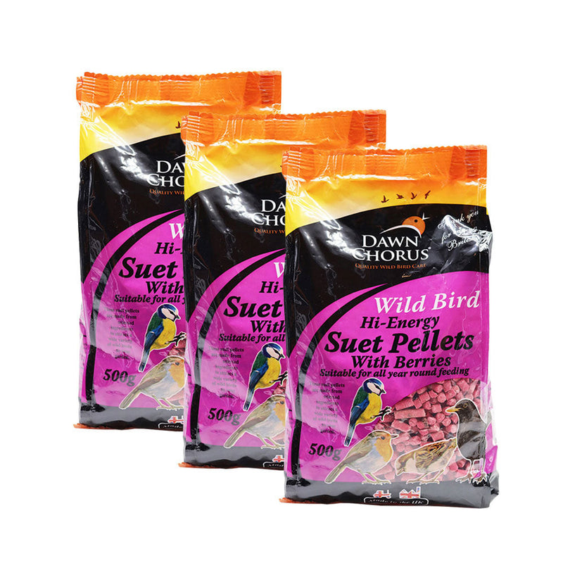 Wild Bird Suet Pellets with Berries 500g