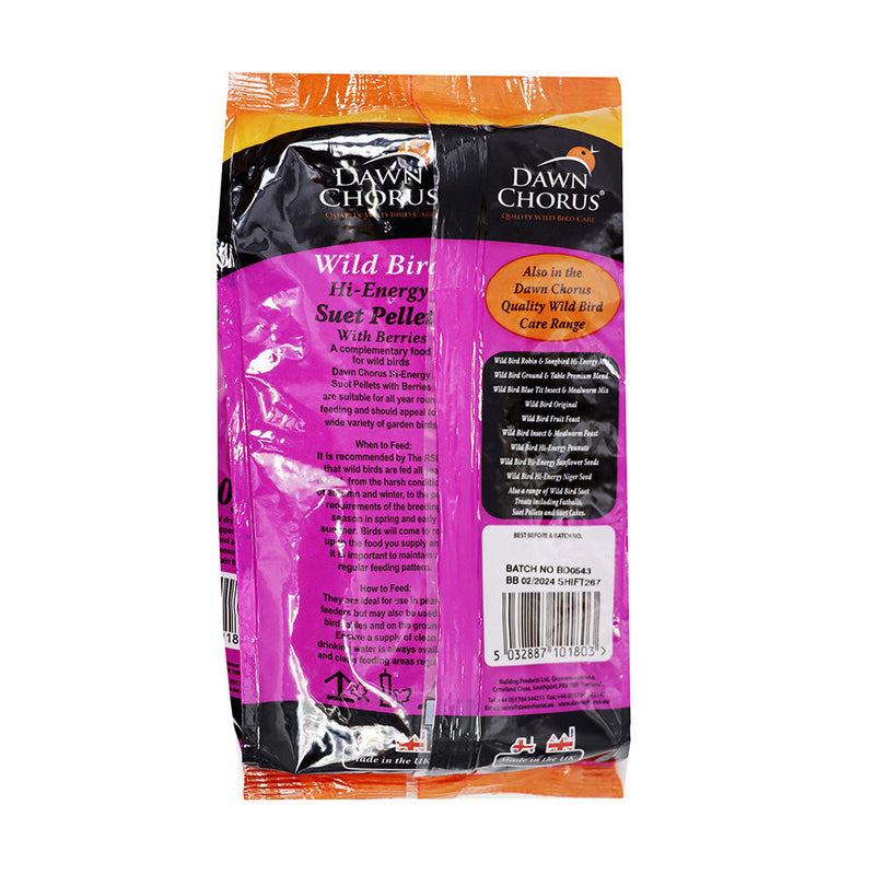 Wild Bird Suet Pellets with Berries 500g