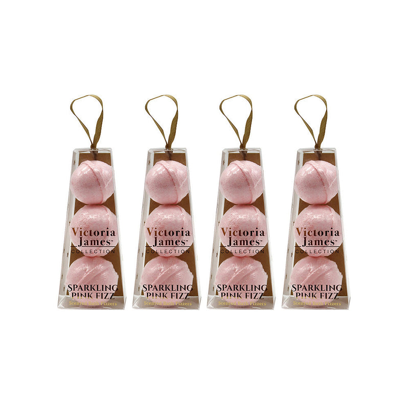 Sparkling Scented Bath Fizzers Pink