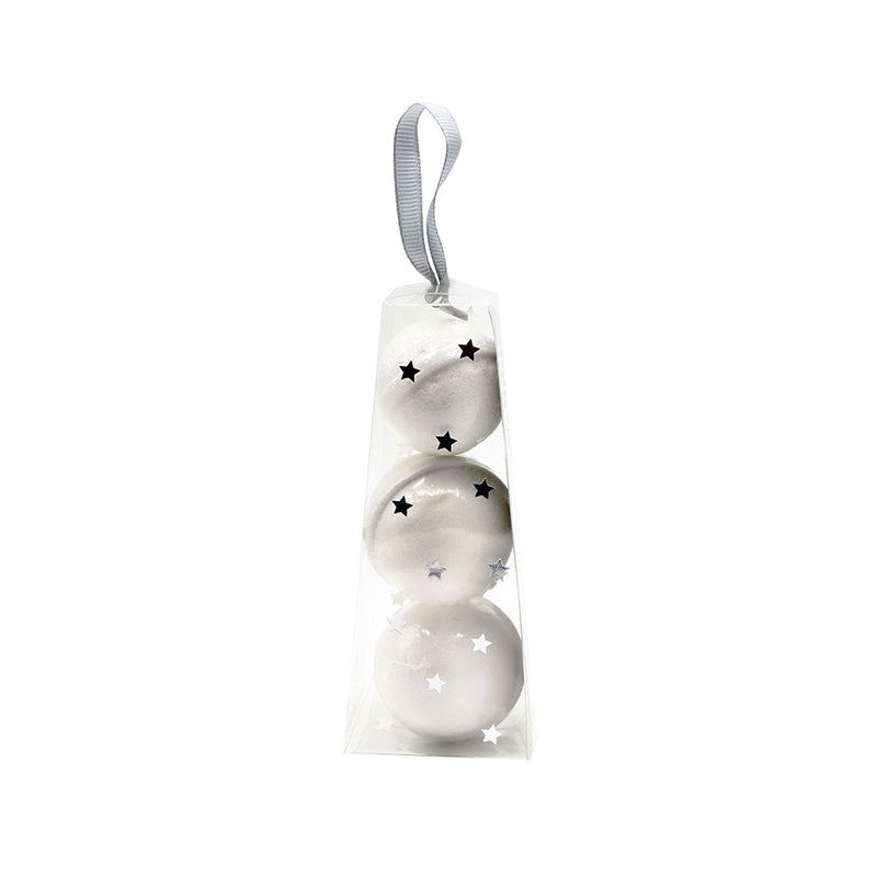 Sparkling Scented Bath Fizzers Silver