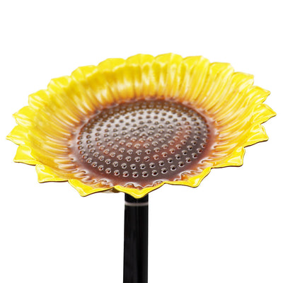 Metal Sunflower Bird Feeder