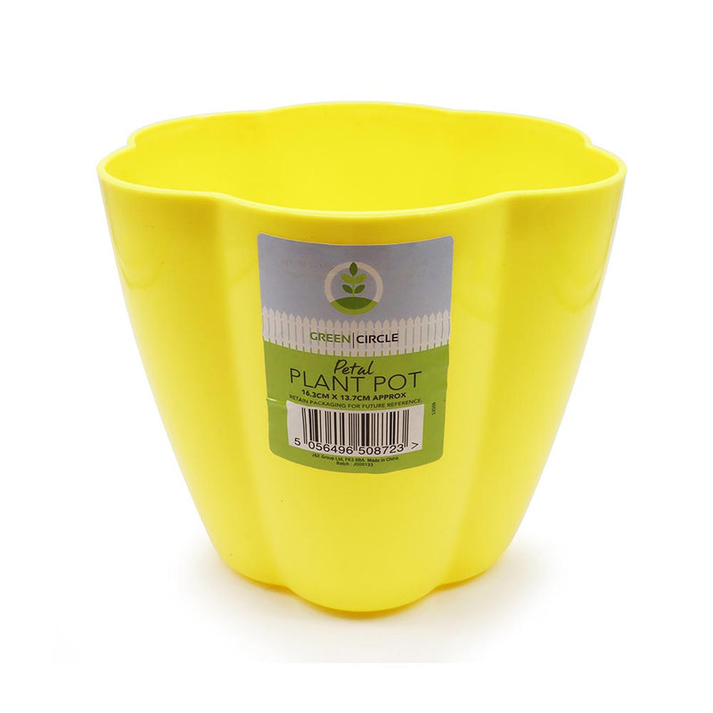 Petal Plastic Plant Pot 16cm