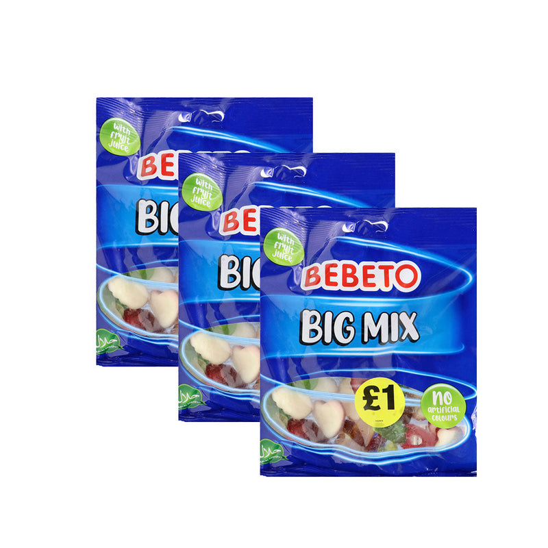 Bebeto Big Mix Gummy Sweets 150g x 3Pack