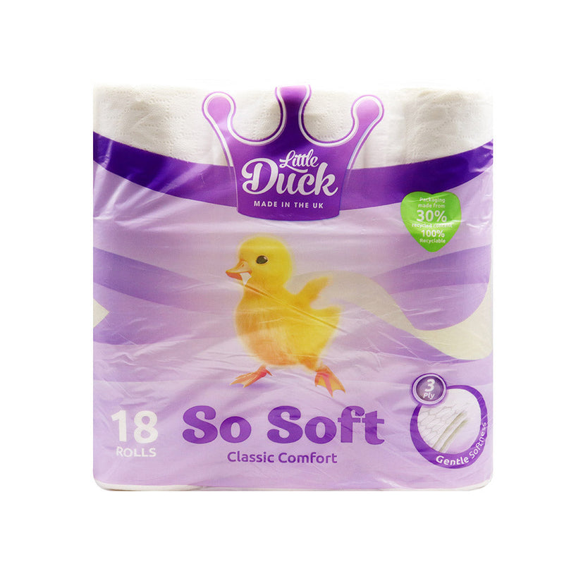 So Soft Little Duck Toilet Tissue 3Ply 18 Rolls