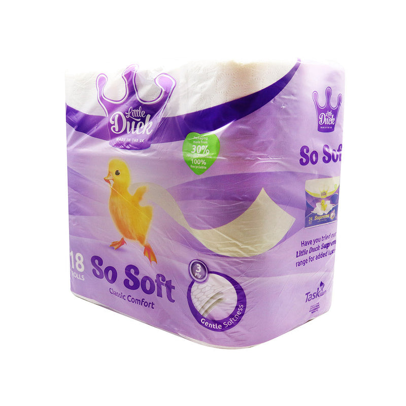 So Soft Little Duck Toilet Tissue 3Ply 18 Rolls