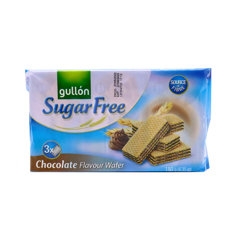 Gullon Sugar Free Chocolate Flavour Wafer 180g x 3Pack