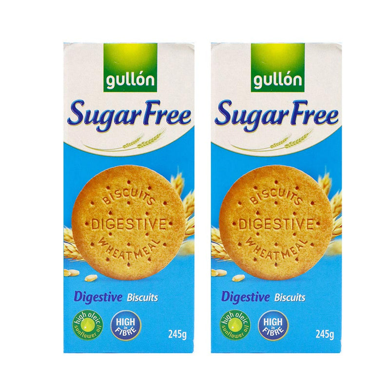 Gullon Sugar Free Digestive Biscuits 245g x 2Pack