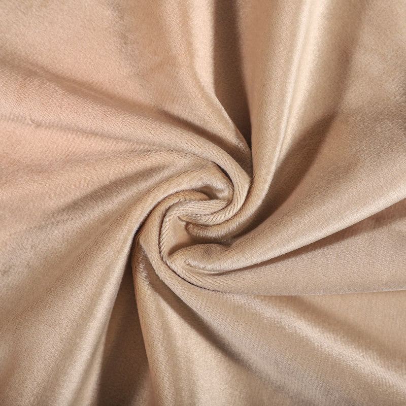 Velvet Square Cushion Cover Beige 45cmx45cm
