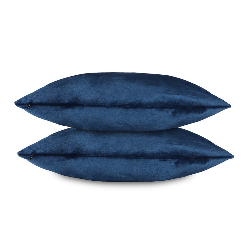 Velvet Square Cushion Cover Navy 45cmx45cm