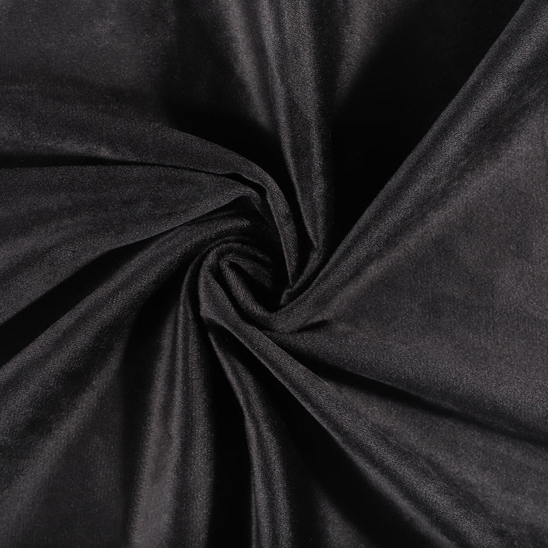 Velvet Square Cushion Cover Black 45cmx45cm