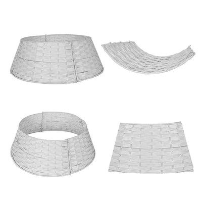 Faux Wicker Christmas Tree Skirt