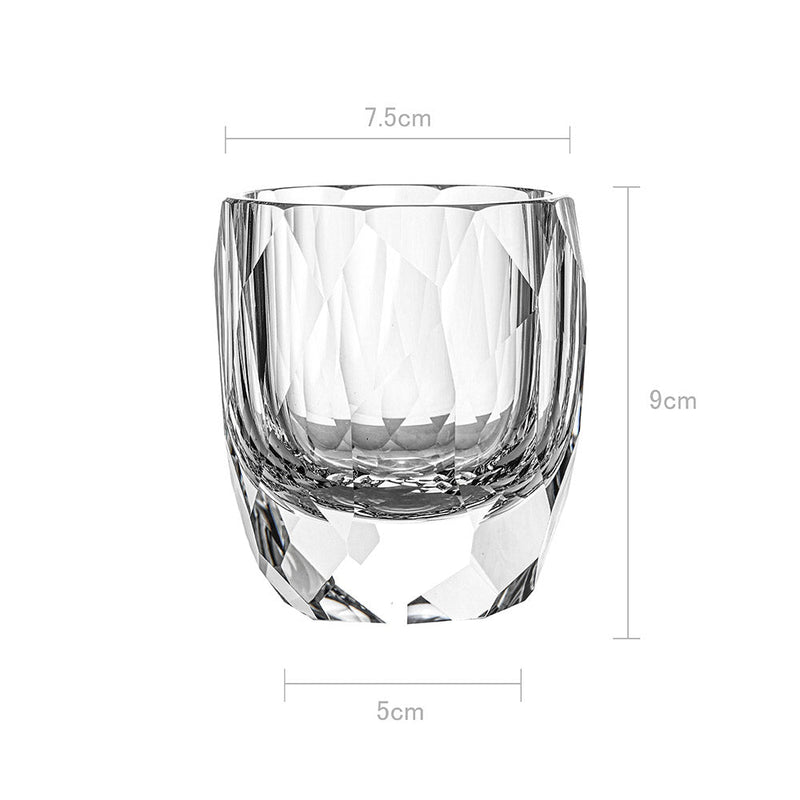 Crystal Irregular Diamond Whisky Glass 200ML